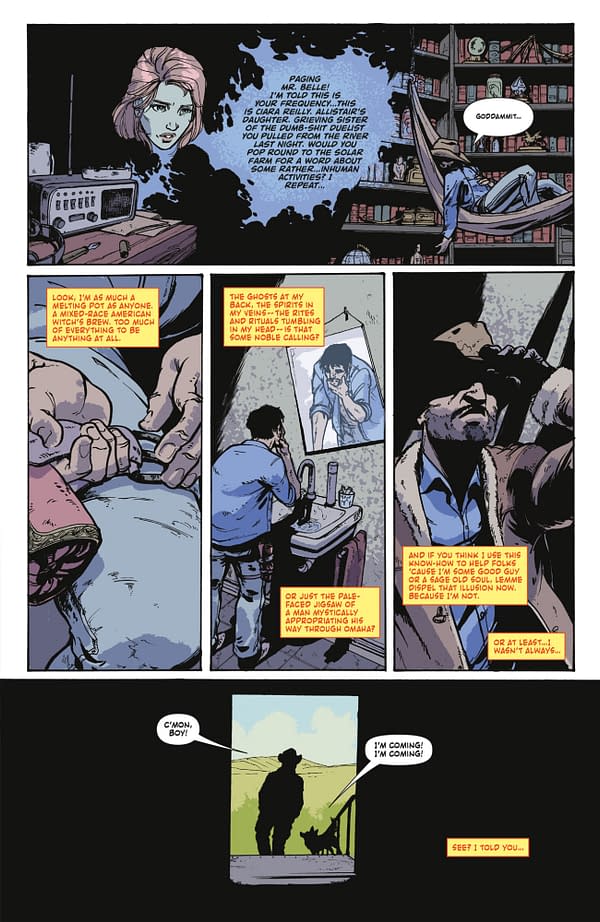 Interior preview page from TEXARCANUM #2 MICHAEL HEISLER COVER
