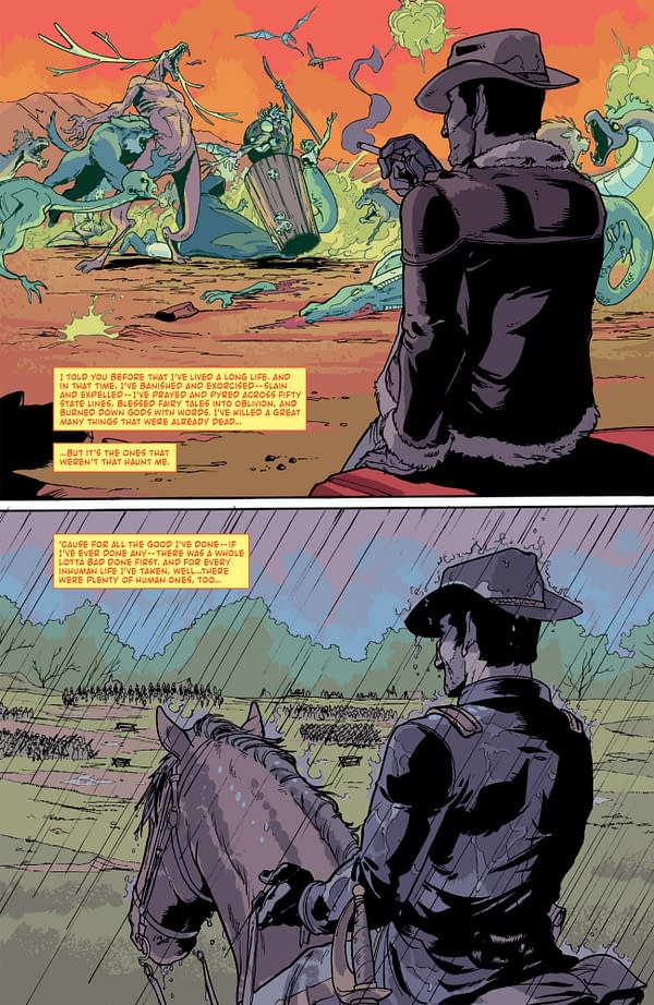 Interior preview page from TEXARCANUM #3 MICHAEL HEISLER COVER