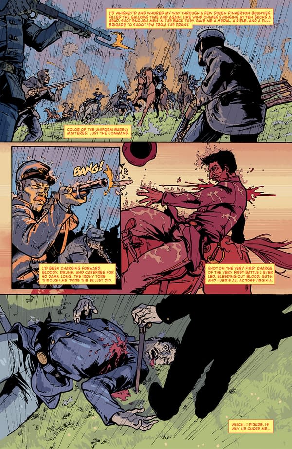 Interior preview page from TEXARCANUM #3 MICHAEL HEISLER COVER