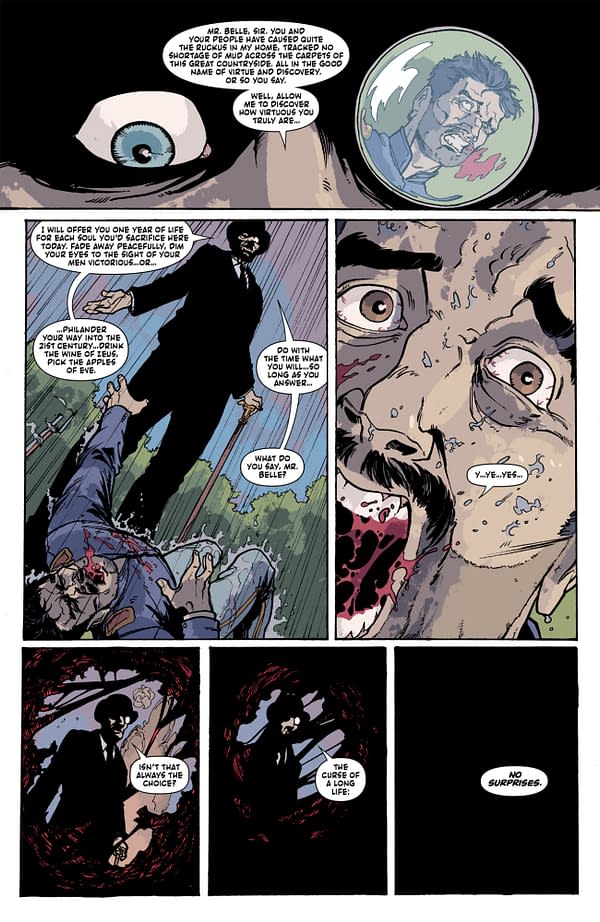 Interior preview page from TEXARCANUM #3 MICHAEL HEISLER COVER