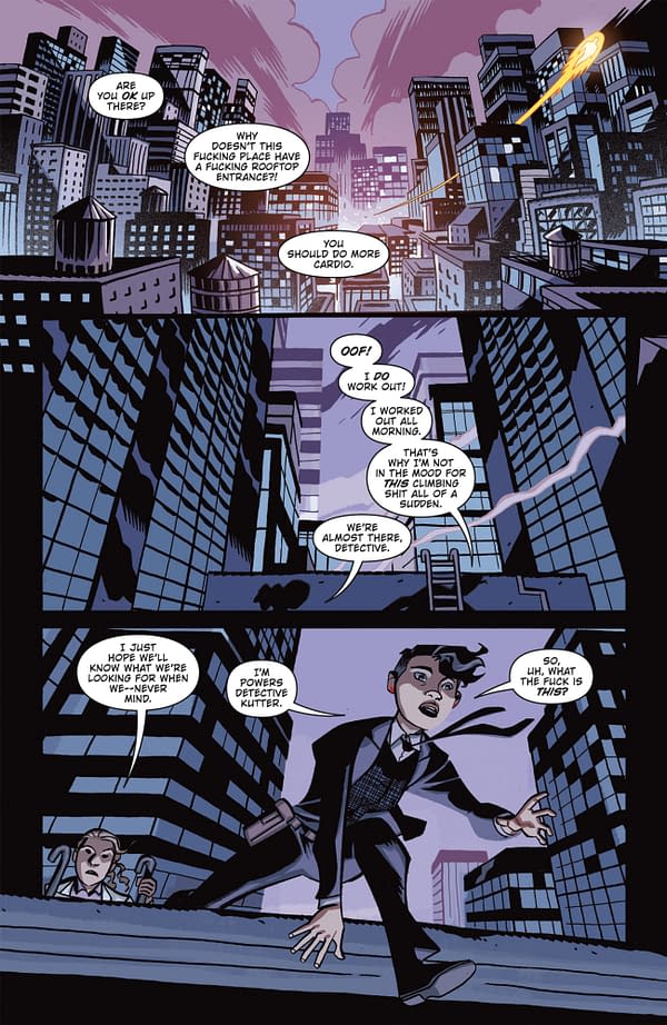 Interior preview page from POWERS 25 #1 JOSHUA REED COVER