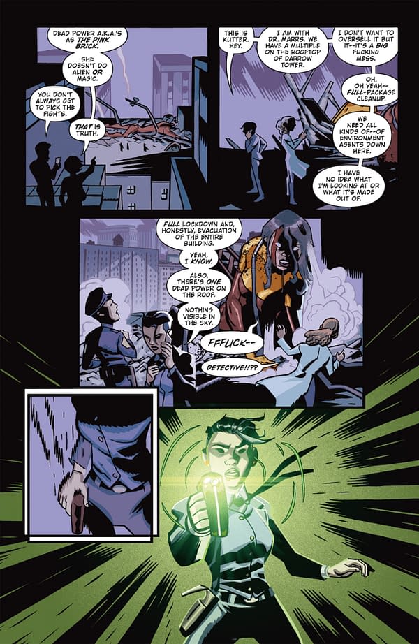 Interior preview page from POWERS 25 #1 JOSHUA REED COVER