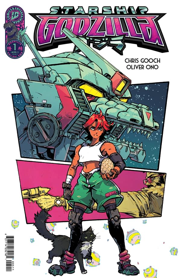 Cover image for STARSHIP GODZILLA #1 OLIVER ONO COVER