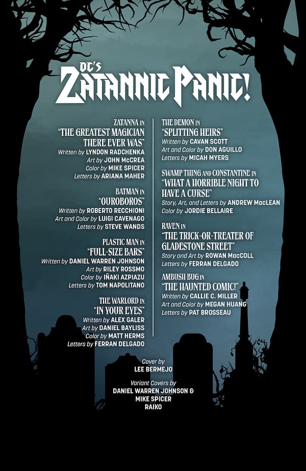 Interior preview page from DC's Zatannic Panic #1