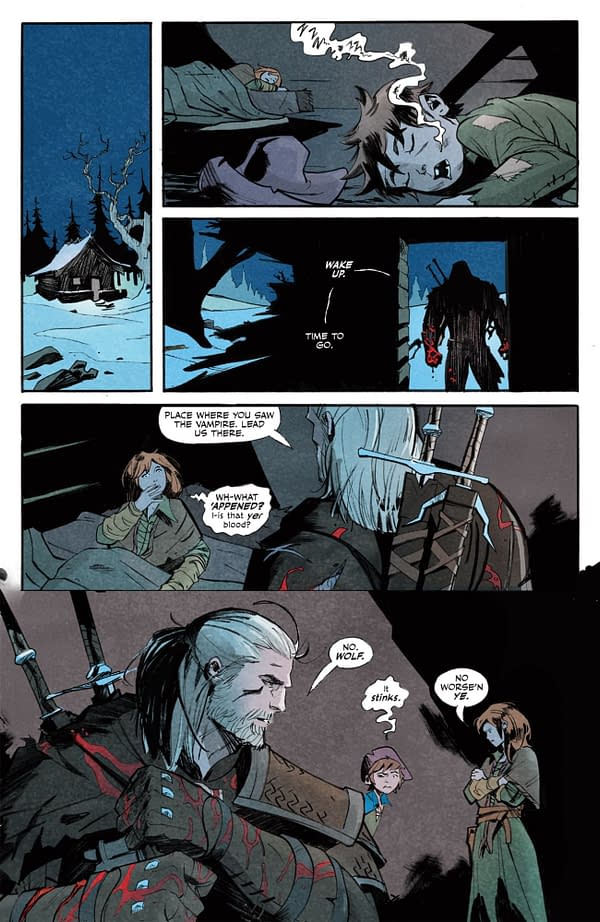 Interior preview page from THE WITCHER: THE BEAR AND THE BUTTERFLY #3 HASSAN OTSMANE-ELHAOU COVER