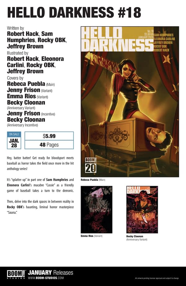 Boom Studios January 2026 Full Solicits And Solicitations