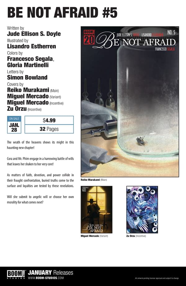 Boom Studios January 2026 Full Solicits And Solicitations