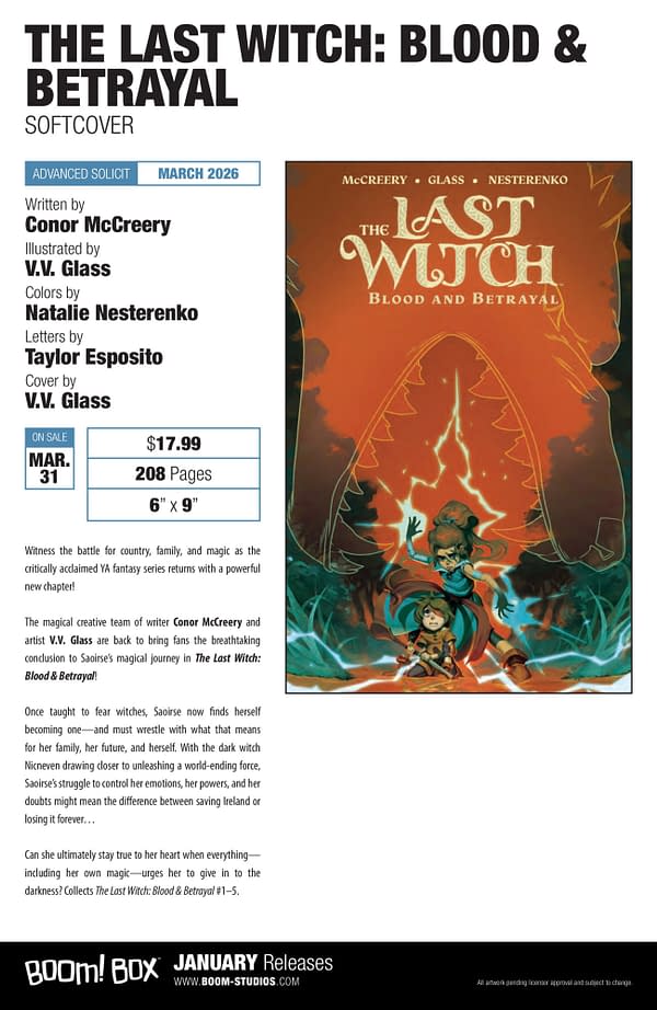 Boom Studios January 2026 Full Solicits And Solicitations