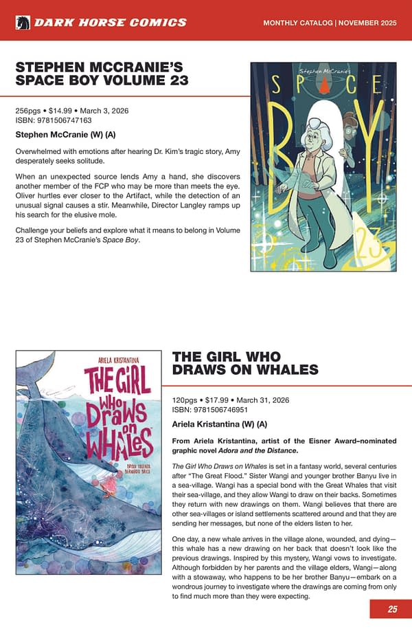 Dark Horse February 2026 Full Solicits And Solicitations