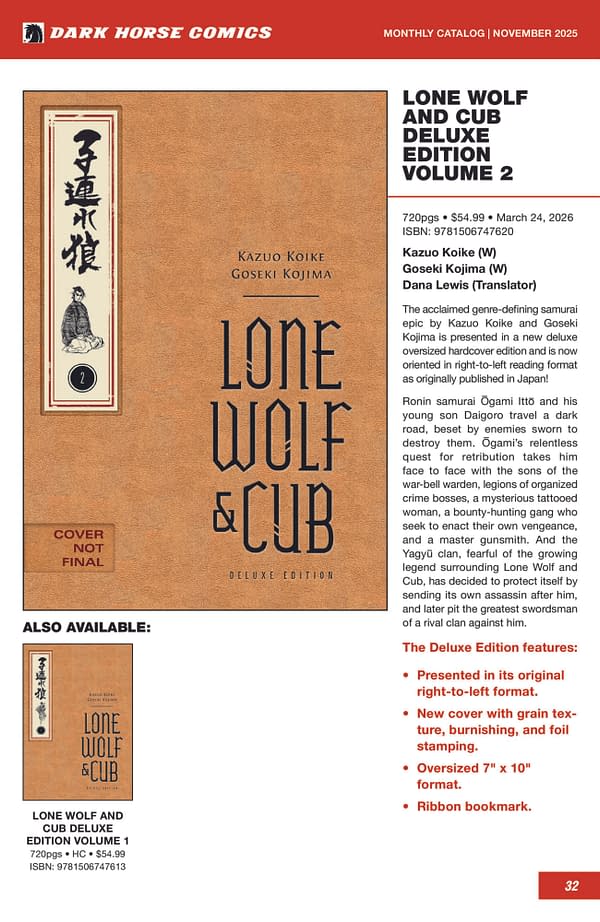 Dark Horse February 2026 Full Solicits And Solicitations