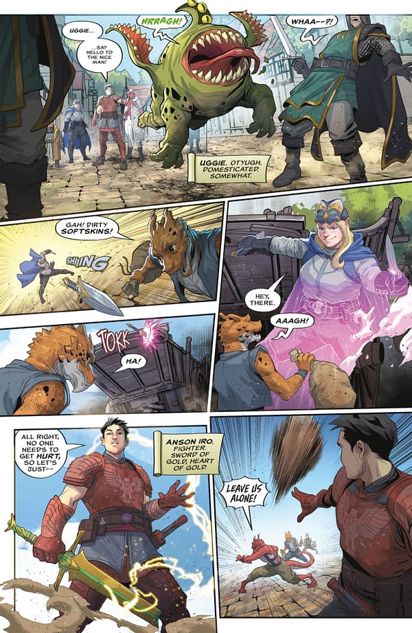 Interior preview page from DUNGEONS & DRAGONS: THE FALLBACKS SERIES 1 #1 RAUL ANGULO COVER
