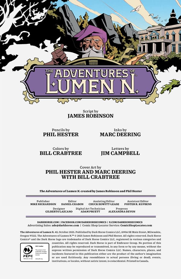 Interior preview page from THE ADVENTURES OF LUMEN N. #2 BILL CRABTREE COVER