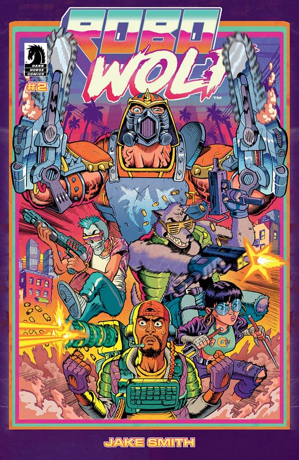 Cover image for ROBOWOLF #2 JAKE SMITH COVER