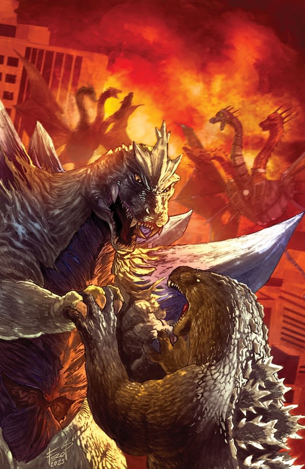 Cover image for Godzilla: Here There Be Aliens #5 Variant RI (25) (Pe Full Art)