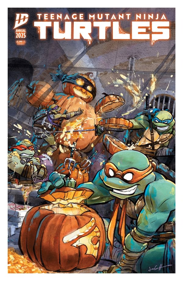 Cover image for Teenage Mutant Ninja Turtles: Annual 2025 Variant C (Cullum Holiday Variant)