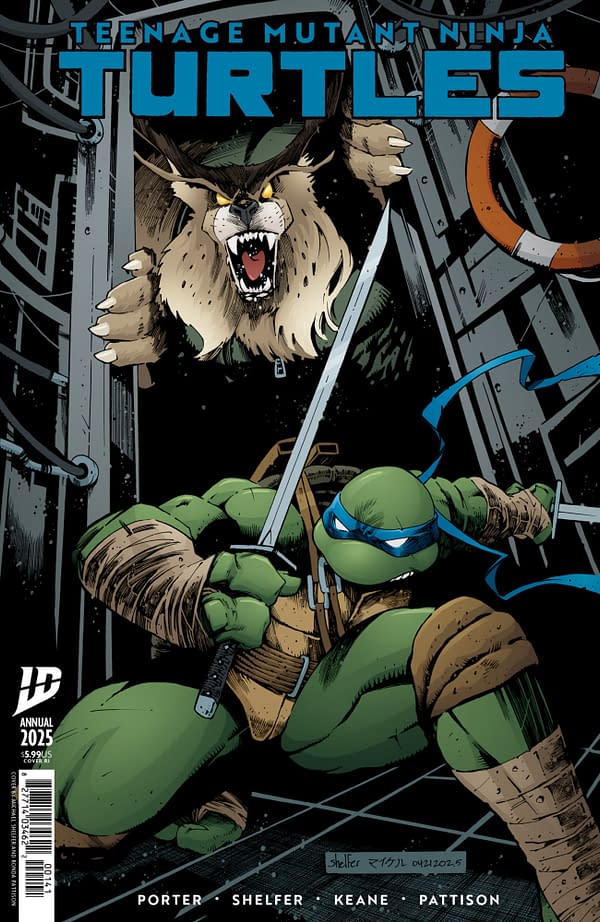 Cover image for Teenage Mutant Ninja Turtles: Annual 2025 Variant RI (25) (Shelfer)