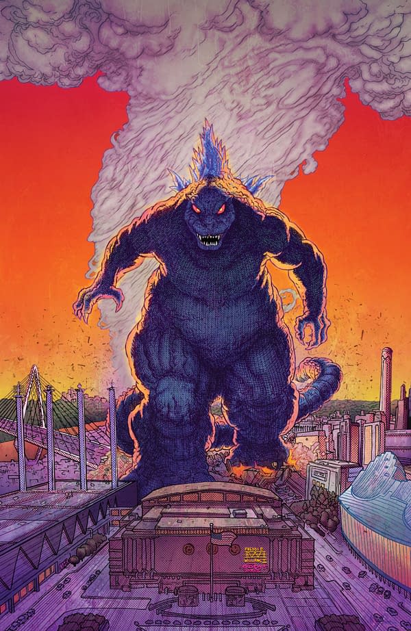 Cover image for Godzilla Vs. America: Kansas City Variant RI (25) (Williams II & Moody Full Art)