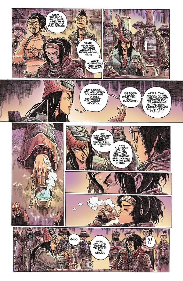 Interior preview page from ORPHAN AND THE FIVE BEASTS: BATH OF BLOOD #2 JAMES STOKOE COVER