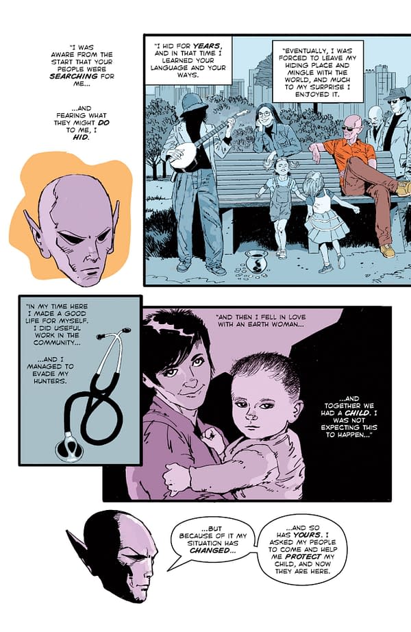 Interior preview page from RESIDENT ALIEN: THE BOOK OF CHANGES #3 STEVE PARKHOUSE COVER