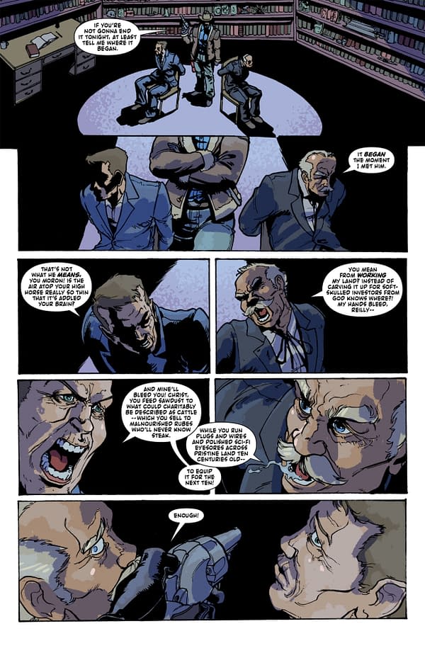 Interior preview page from TEXARCANUM #4 MICHAEL HEISLER COVER