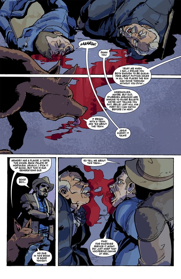 Interior preview page from TEXARCANUM #4 MICHAEL HEISLER COVER