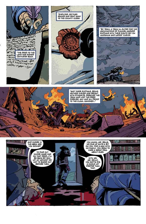 Interior preview page from TEXARCANUM #4 MICHAEL HEISLER COVER