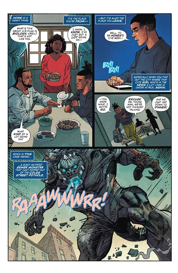 Interior preview page from Batman/Deadpool #1