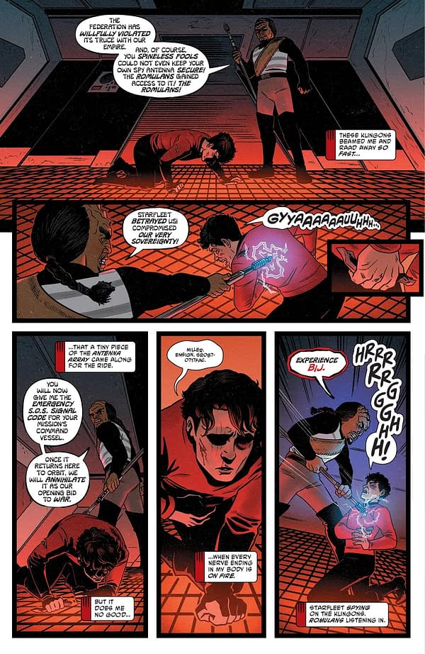 Interior preview page from STAR TREK: RED SHIRTS #4 CHRIS SHEHAN COVER