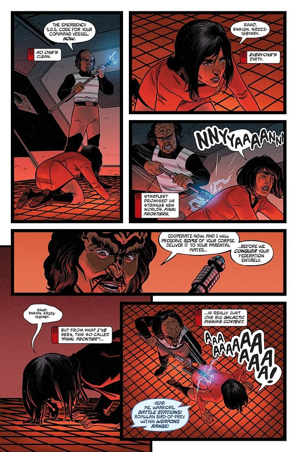 Interior preview page from STAR TREK: RED SHIRTS #4 CHRIS SHEHAN COVER