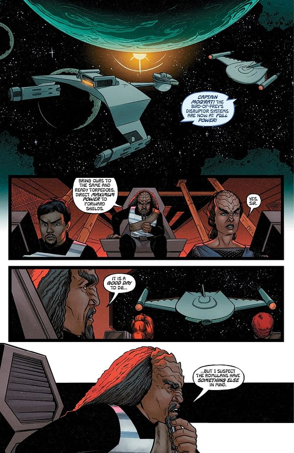 Interior preview page from STAR TREK: RED SHIRTS #4 CHRIS SHEHAN COVER