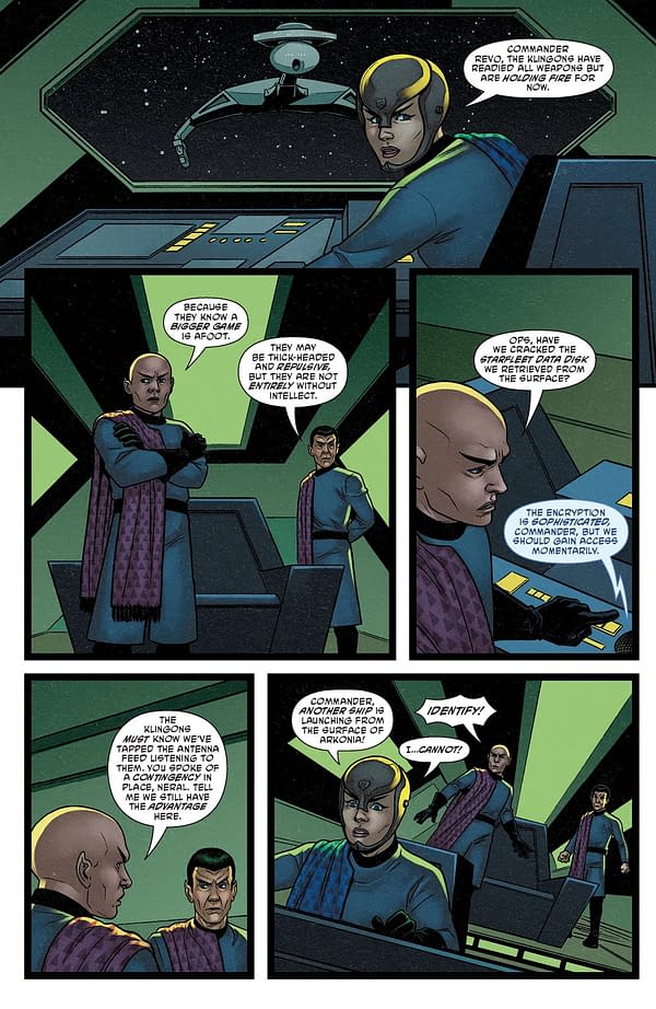 Interior preview page from STAR TREK: RED SHIRTS #4 CHRIS SHEHAN COVER