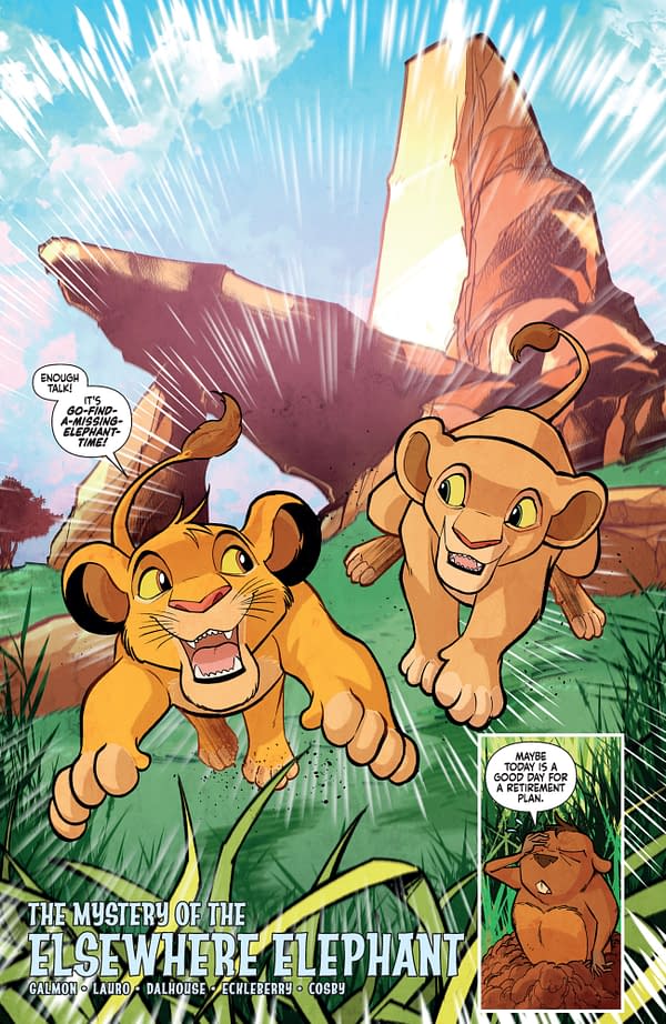 Interior preview page from Lion King #2