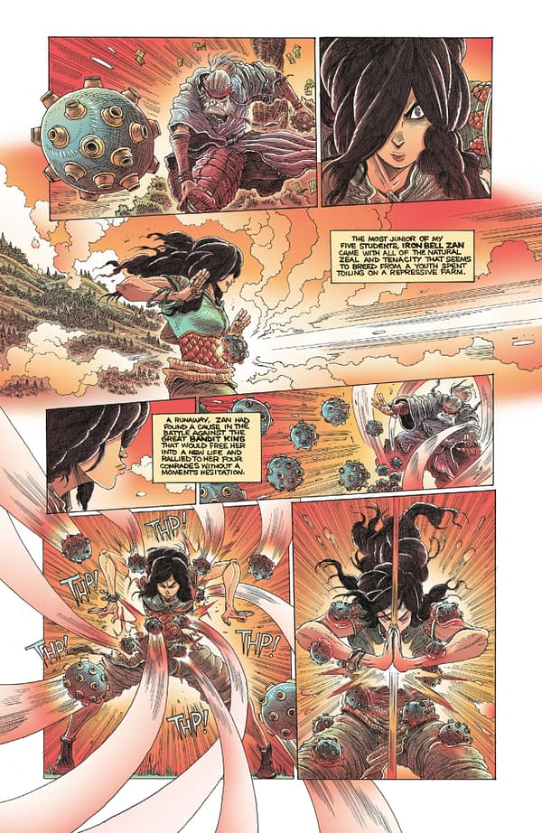 Interior preview page from ORPHAN AND THE FIVE BEASTS: BATH OF BLOOD #3 JAMES STOKOE COVER