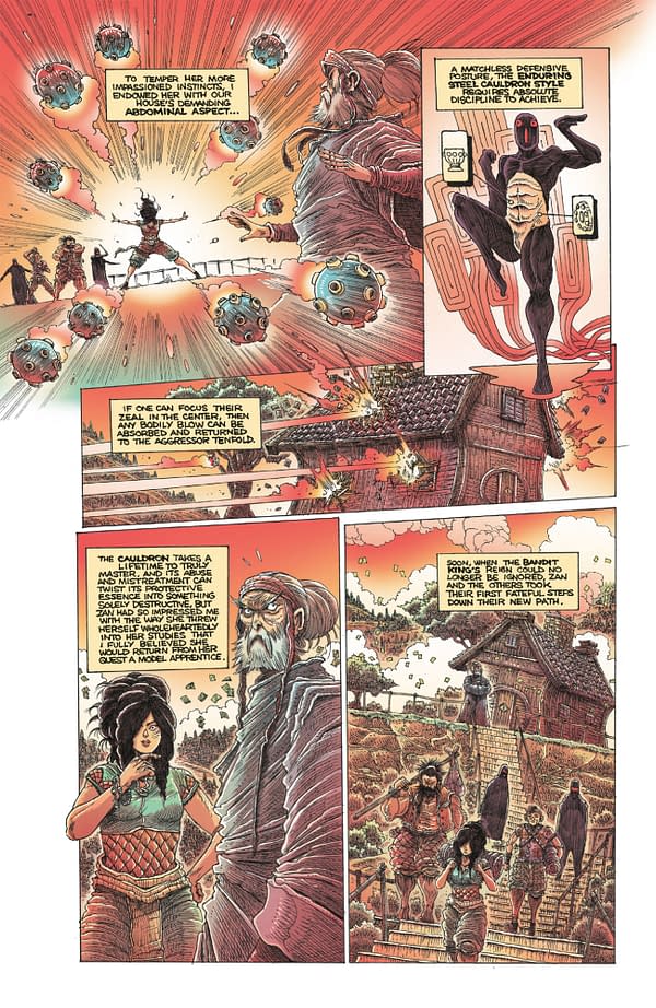 Interior preview page from ORPHAN AND THE FIVE BEASTS: BATH OF BLOOD #3 JAMES STOKOE COVER