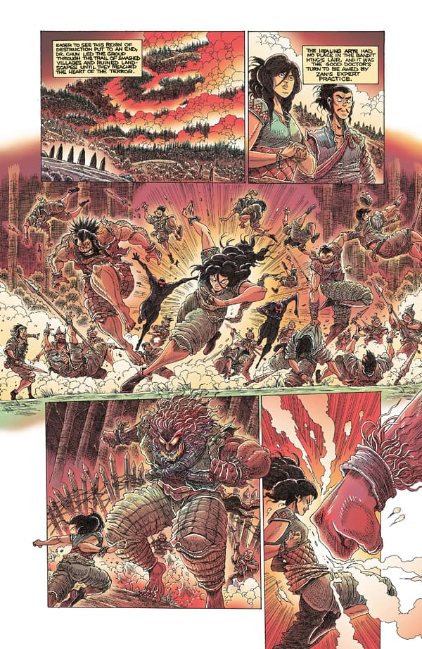 Interior preview page from ORPHAN AND THE FIVE BEASTS: BATH OF BLOOD #3 JAMES STOKOE COVER