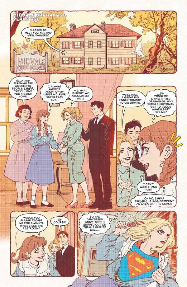 Interior preview page from Supergirl #8