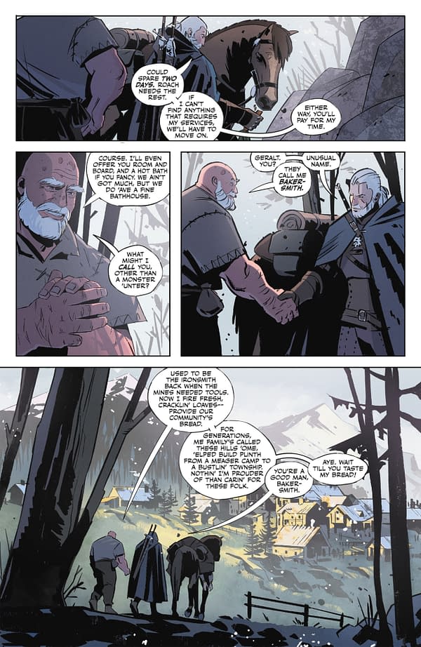 Interior preview page from THE WITCHER: BLOOD STONE #1 HASSAN OTSMANE-ELHAOU COVER