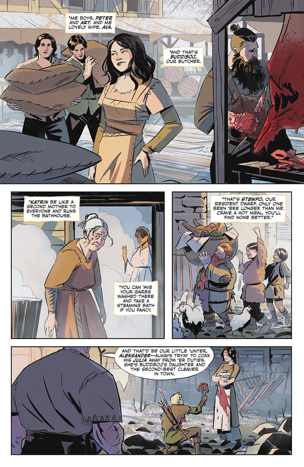 Interior preview page from THE WITCHER: BLOOD STONE #1 HASSAN OTSMANE-ELHAOU COVER