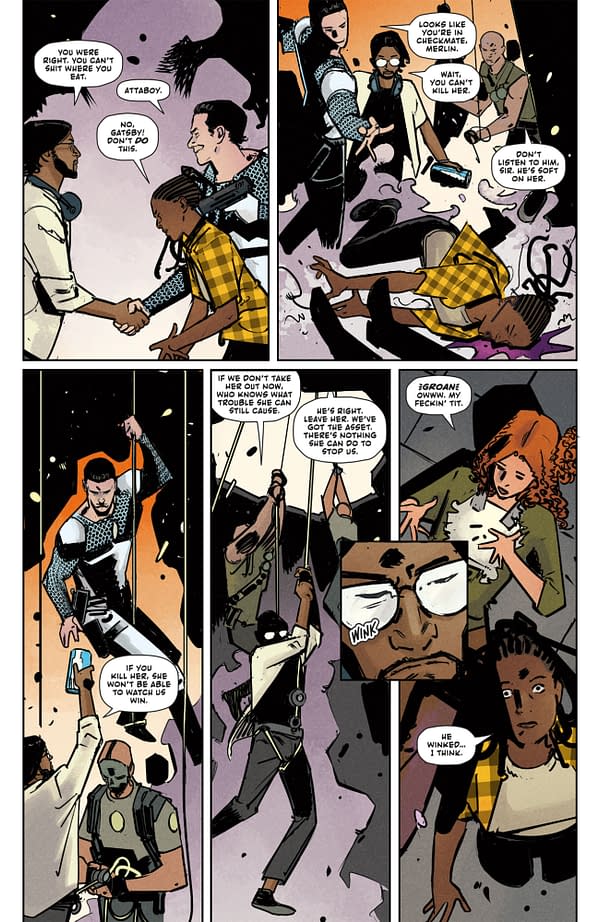 Interior preview page from THE GUY IN THE CHAIR #4 DEARBHLA KELLY COVER