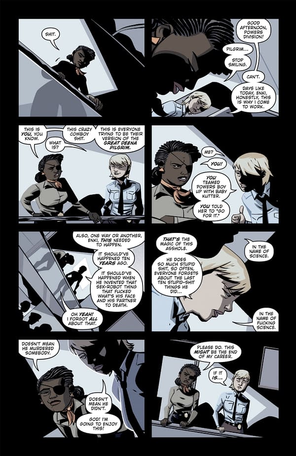 Interior preview page from POWERS 25 #5 JOSHUA REED COVER