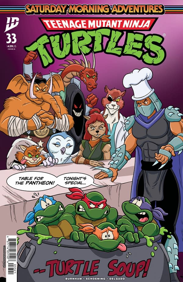 Cover image for Teenage Mutant Ninja Turtles: Saturday Morning Adventures #33 Variant B (Hazouri)