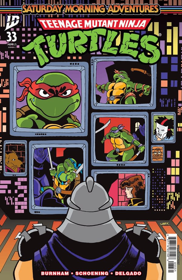 Cover image for Teenage Mutant Ninja Turtles: Saturday Morning Adventures #33 Variant C (Losty)