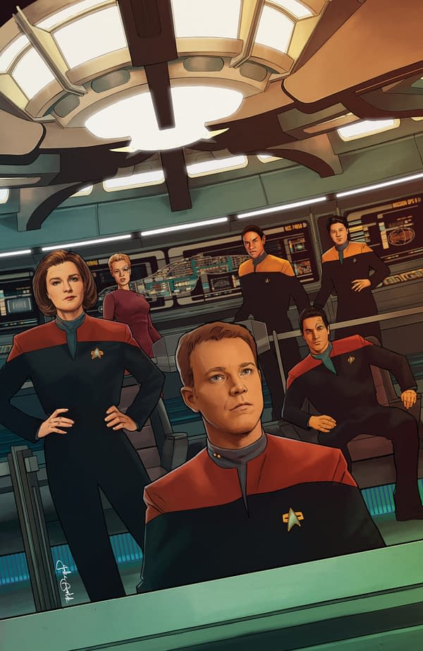 Cover image for Star Trek: Voyager--Homecoming #4 Variant RI (10) (Bartok Full Art)