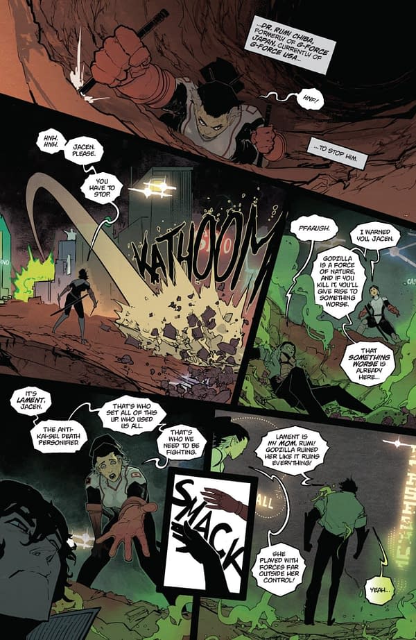 Interior preview page from GODZILLA #6 NIKOLA CIZMESIJA COVER