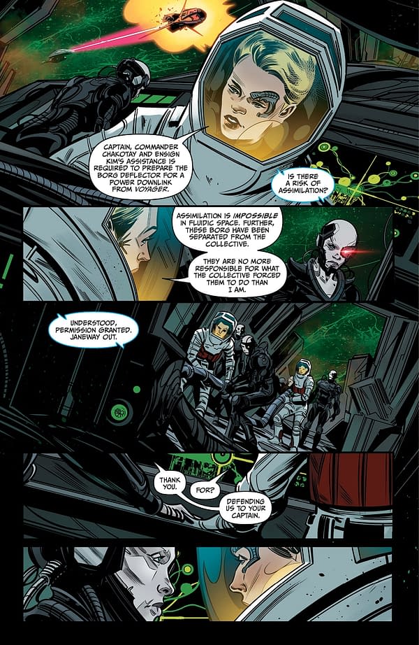 Interior preview page from STAR TREK: VOYAGER - HOMECOMING #4 ANGEL HERNANDEZ COVER