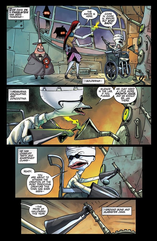 Interior preview page from Nightmare Before Christmas: Shiver of Christmas Town #1
