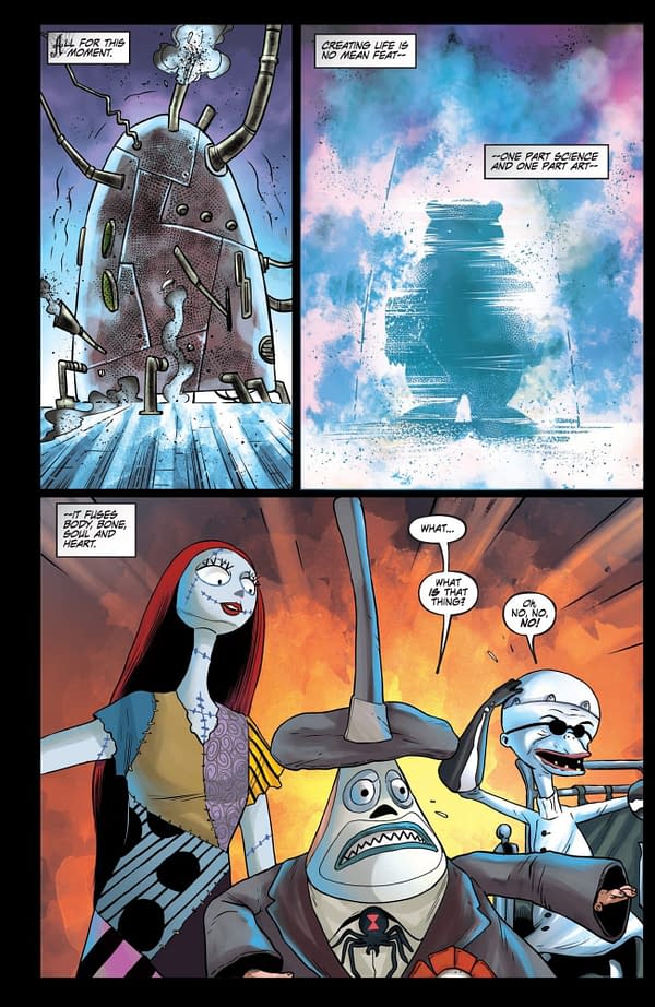 Interior preview page from Nightmare Before Christmas: Shiver of Christmas Town #1