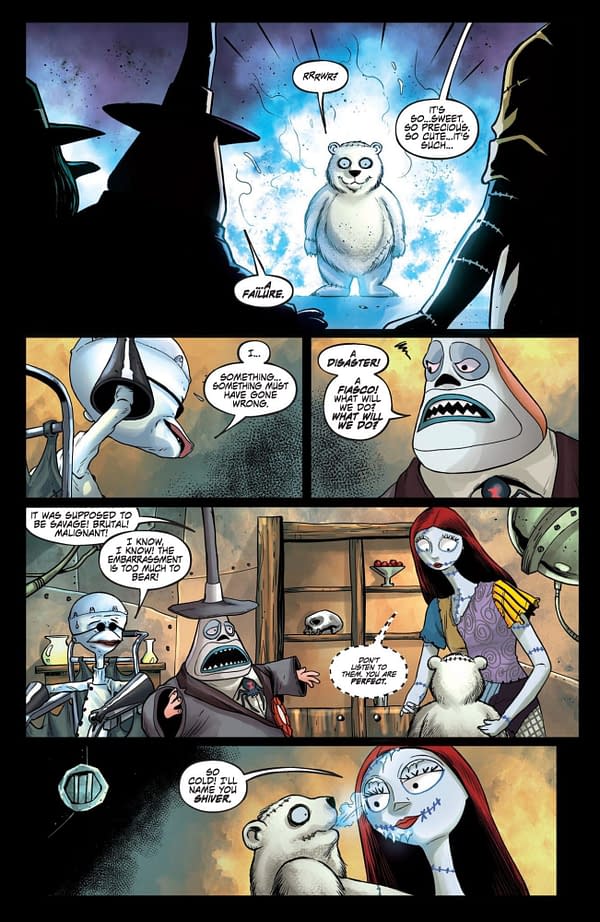 Interior preview page from Nightmare Before Christmas: Shiver of Christmas Town #1