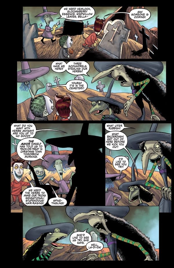 Interior preview page from Nightmare Before Christmas: Shiver of Christmas Town #1