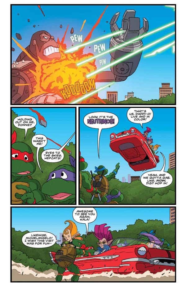 Interior preview page from TMNT: SATURDAY MORNING ADVENTURES #33 DAN SCHOENING COVER